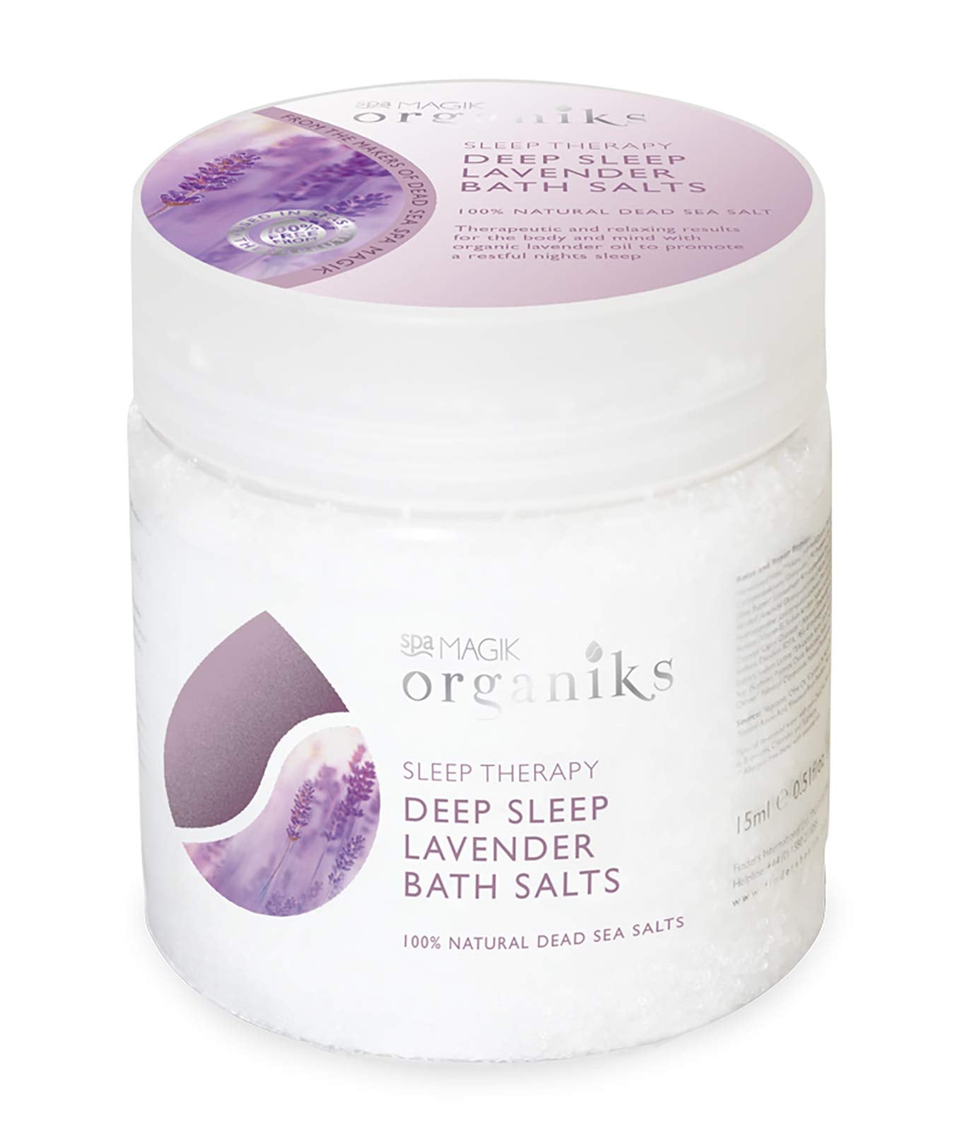 Dead Sea Spa Magik Deep Sleep Lavender Bath Salts - 550g