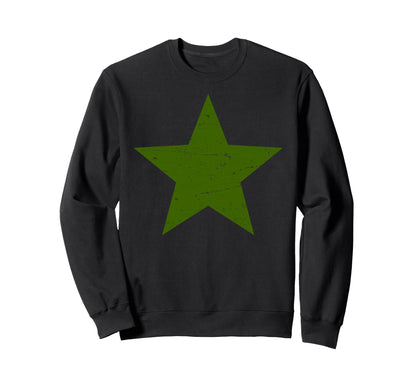 Grunge Alternative Distressed Sweatshirt - Minimalist Print Men Women
