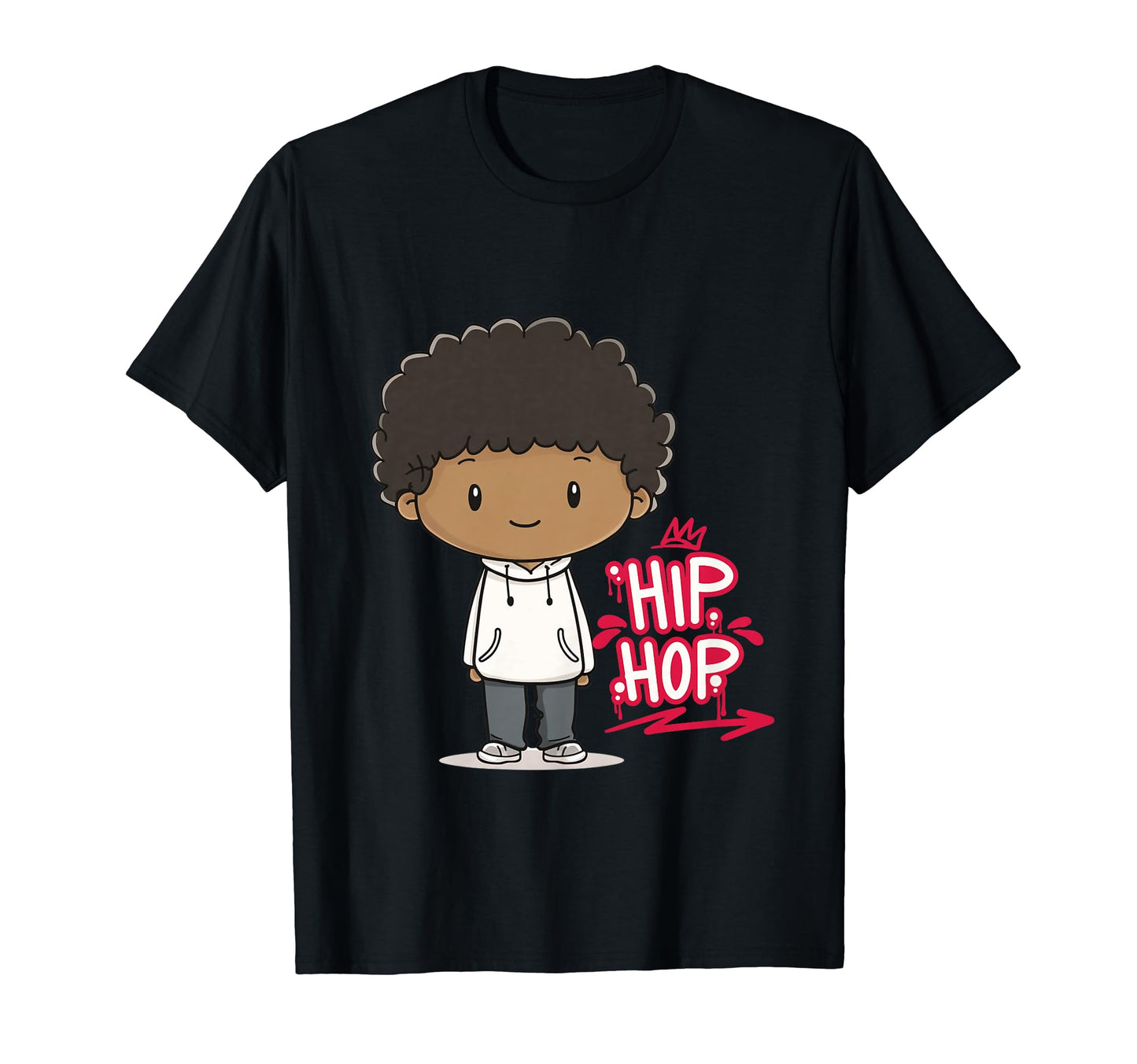 Hip Hop Raised Rap Music Old School T-Shirt - Unique Graphic Men Women