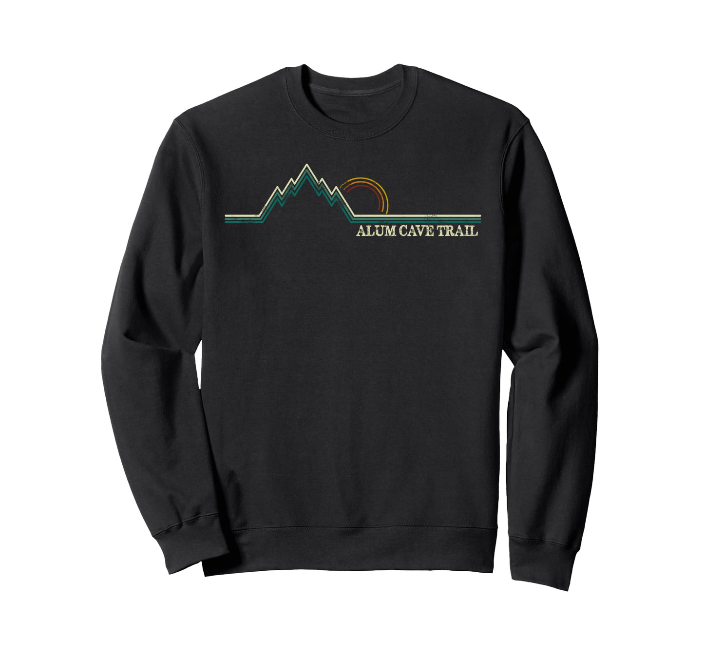 Alum Cave Trail Great Smoky Mountains Sweatshirt - Trendy Graphic Unisex
