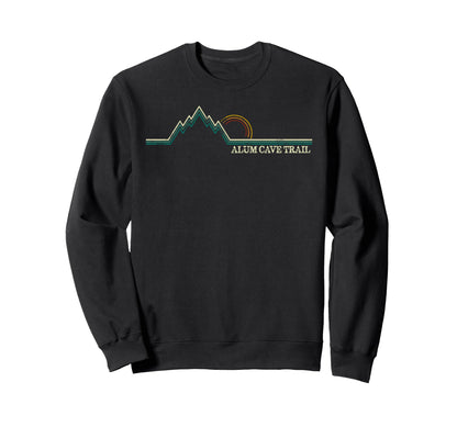 Alum Cave Trail Great Smoky Mountains Sweatshirt - Trendy Graphic Unisex