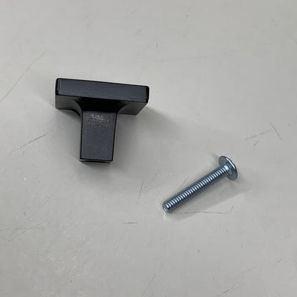 BERENSON (25 PACK) Contemporary Advantage One Square Knob Matte Black 0951-1055-P