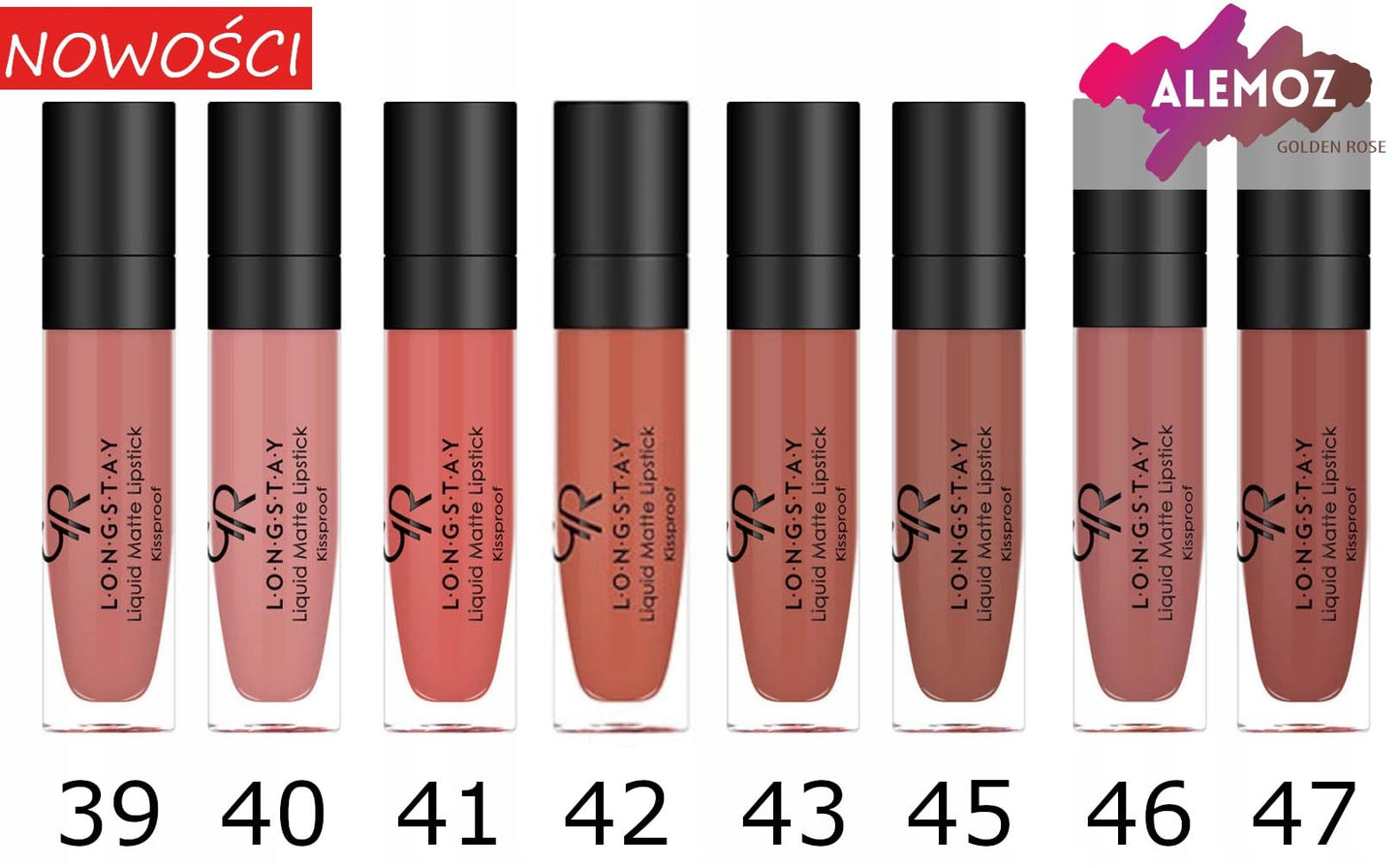 Golden Rose Matte Lipkit Blush Pink - Long-Lasting Liquid Lipstick with Lipliner