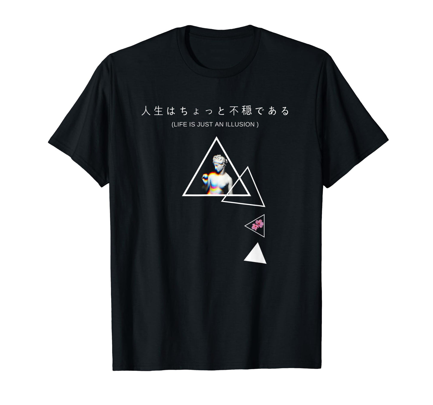 Life Is Just Illusion Vaporwave T-Shirt - Fun Novelty Design Unisex