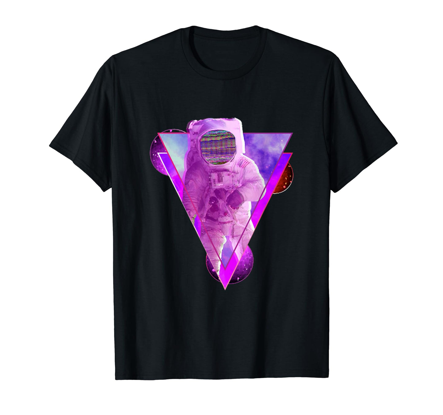 Outer Space Astronaut Japanese Otaku T-Shirt - Novelty Apparel for Adults