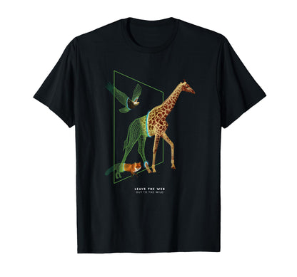 Leave Web Out To Wild Vaporwave T-Shirt - Casual Everyday Wear for Adults