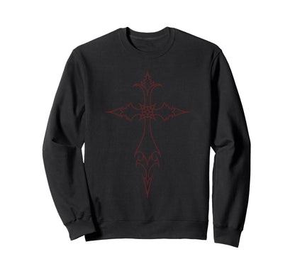 Alternative Grunge Emo Egirl Eboy Sweatshirt - Minimalist Print for Adults