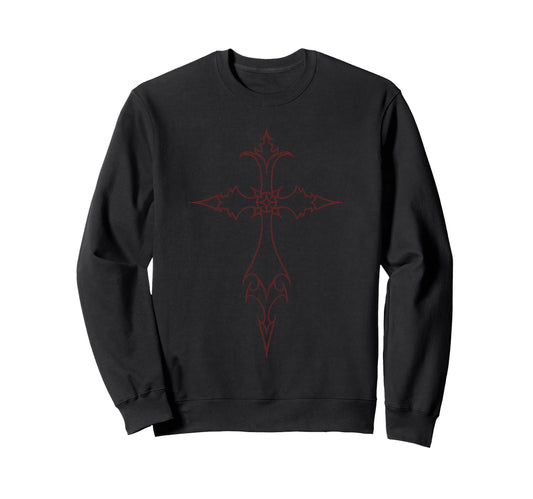 Alternative Grunge Emo Egirl Eboy Sweatshirt - Minimalist Print for Adults