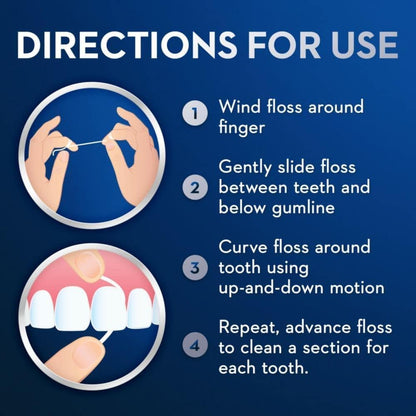 Oral-B Super Floss 50 Count - Effective Interdental Cleaning for Braces and Bridges