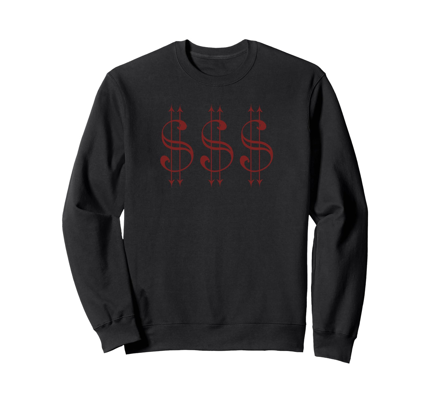 Dollar Sign Grunge Alternative Sweatshirt - Streetwear Style for Adults