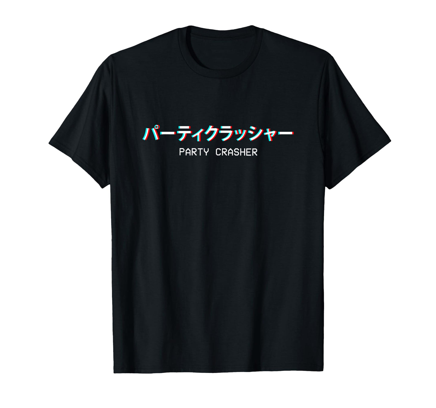 Party Crasher Japanese Vaporwave Aesthetic T-Shirt - Graphic Print Unisex