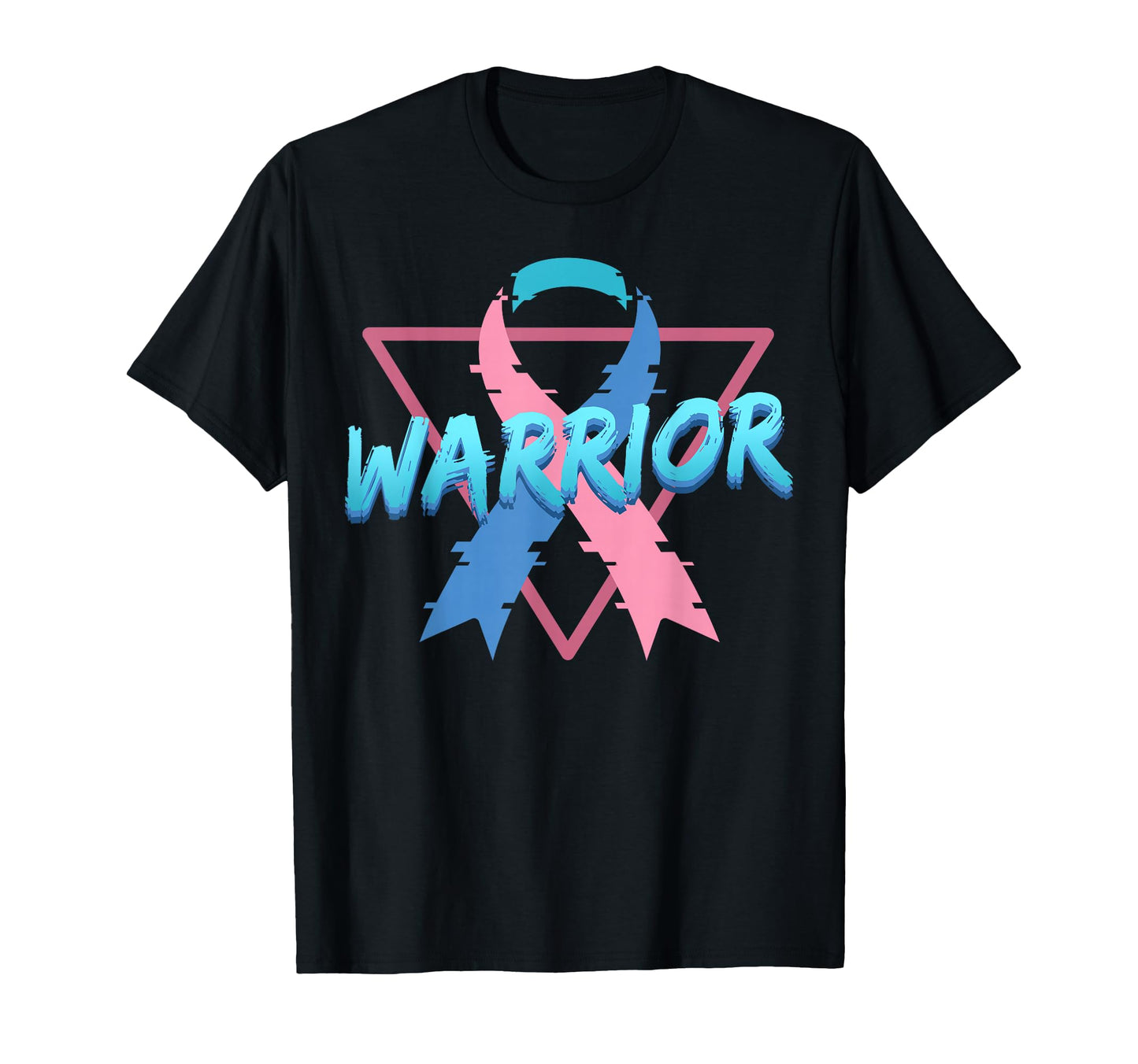 Thyroid Cancer Awareness Warrior T-Shirt - Custom Art Print Men Women