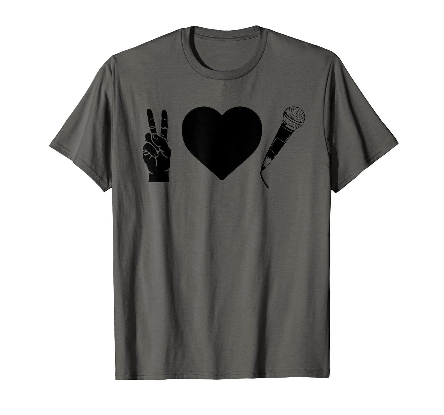 Peace Love Hip Hop Old School Rap T-Shirt - Custom Art Print Unisex
