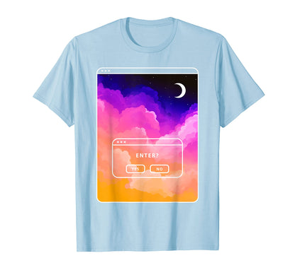 Lofi Vaporwave Aesthetic Cozy Browser T-Shirt - Minimalist Print Unisex