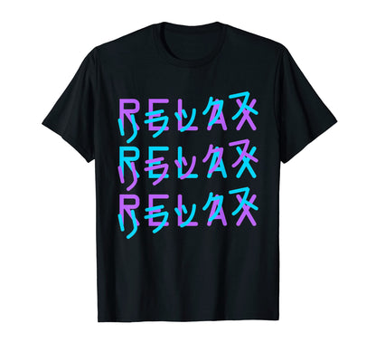 Relax Relax Vaporwave Japanese T-Shirt - Unique Graphic for Adults