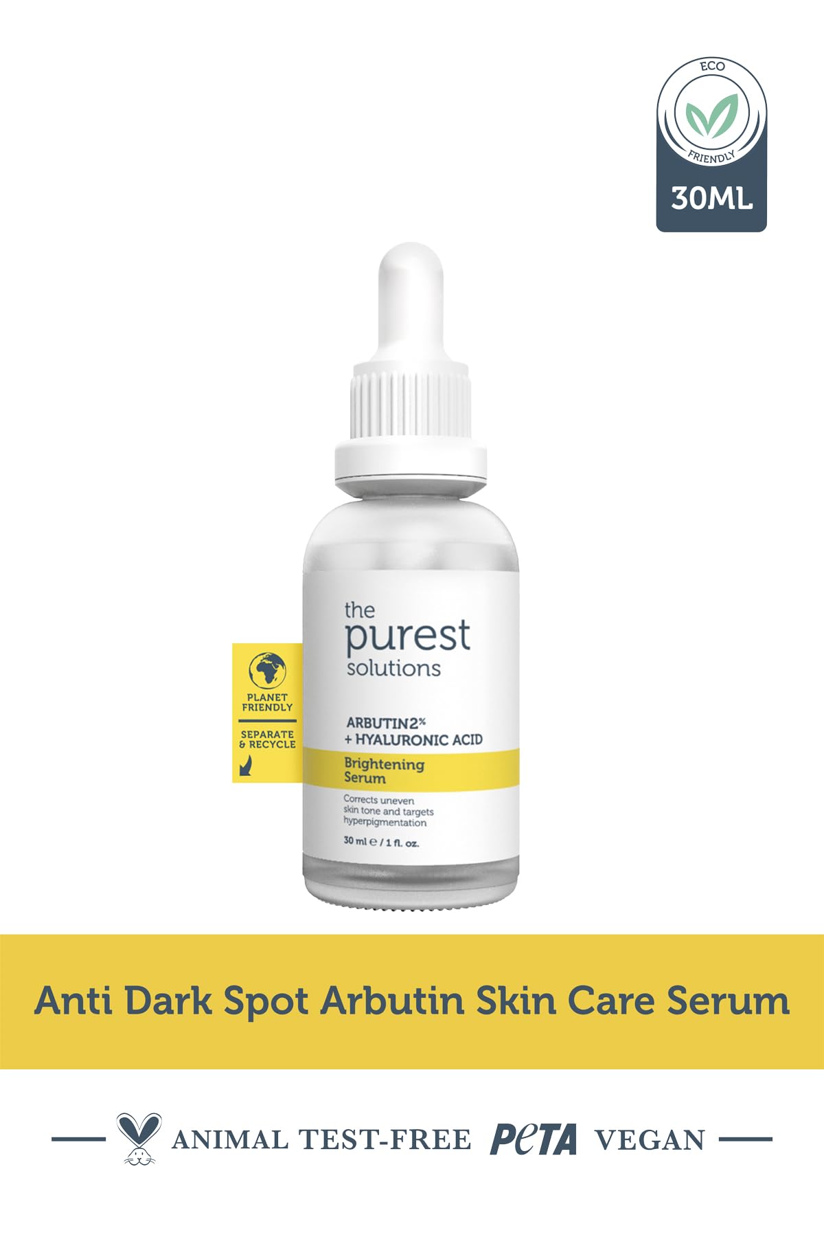 The Purest Solutions Brightening Serum Set - Anti-aging Skincare with Vitamin C & Arbutin