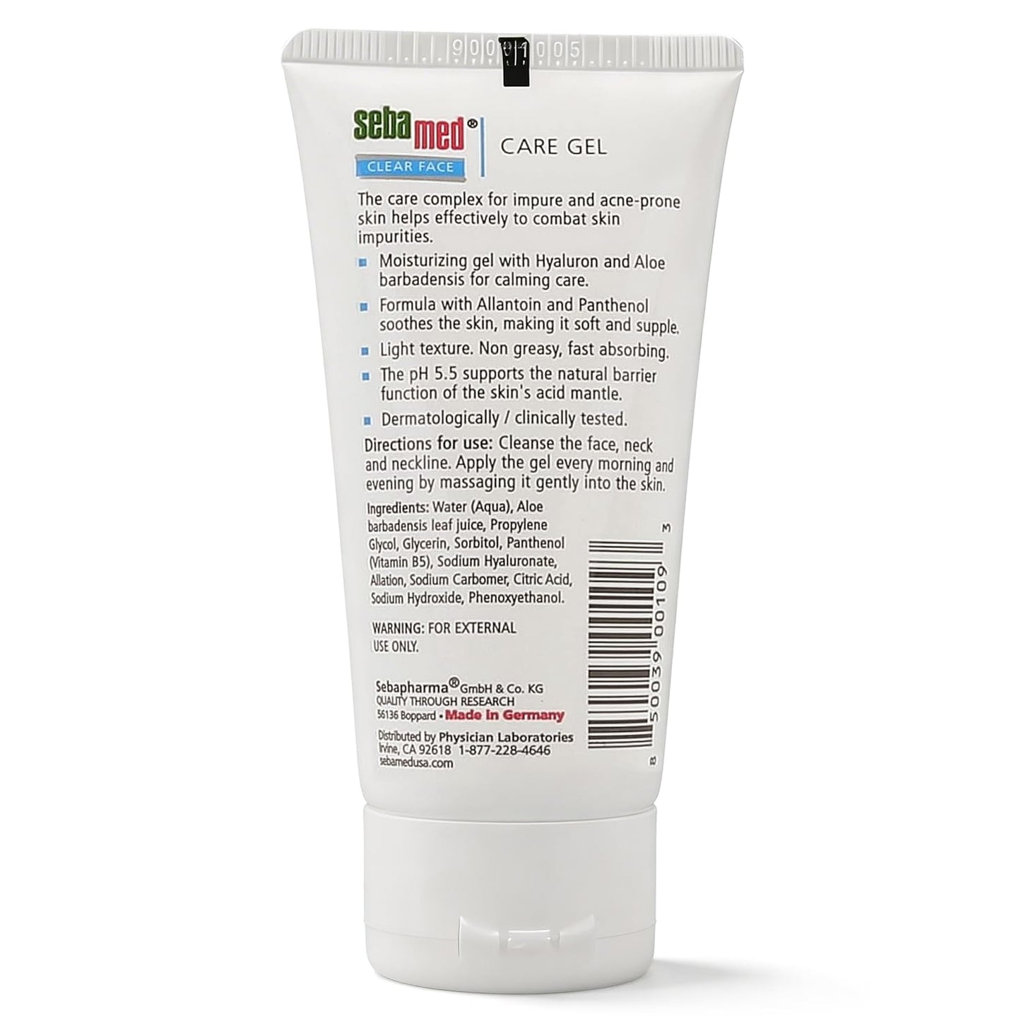 Sebamed Clear Face Care Gel - Gentle Hyaluronic Acid Skincare for Acne-Prone Skin, 1.69 fl oz