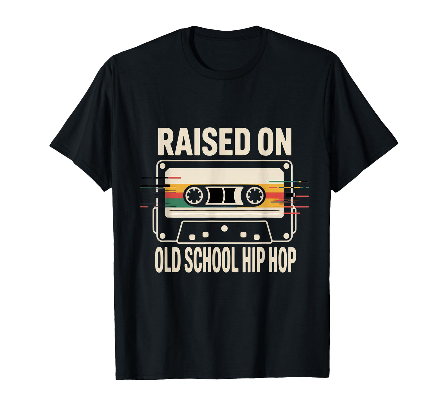 Raised Old School Hip Hop Music T-Shirt - Custom Art Print Men Women