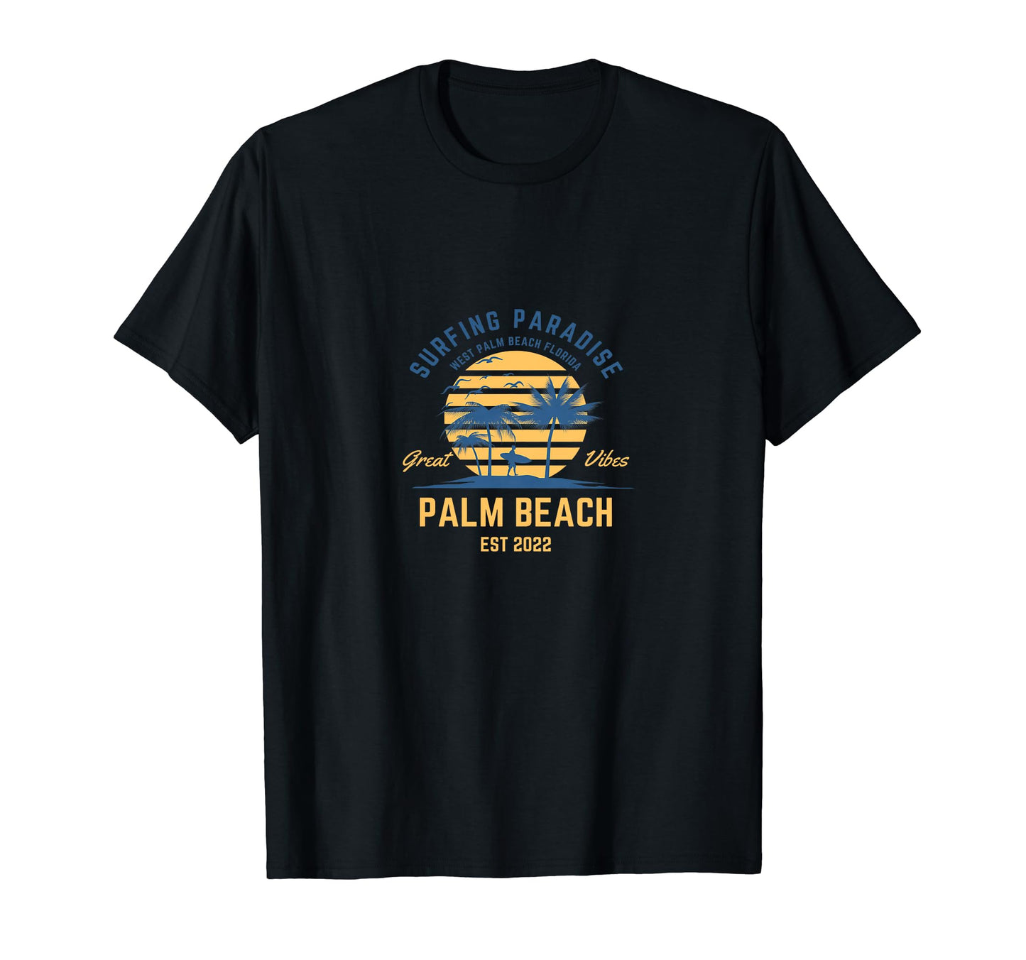 Surfing Paradise Hip Hop Oldschool T-Shirt - Trendy Graphic for Adults