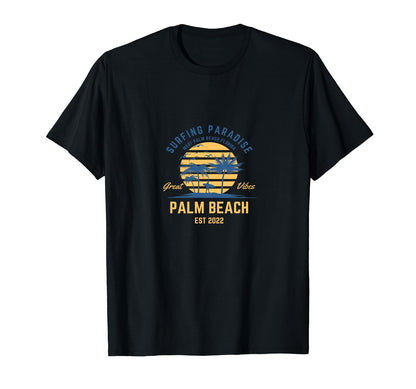 Surfing Paradise Hip Hop Oldschool T-Shirt - Trendy Graphic for Adults