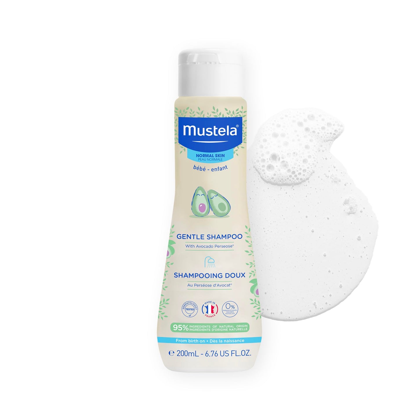 Mustela Gentle Baby Shampoo - Eye-Friendly Formula | 500 ml