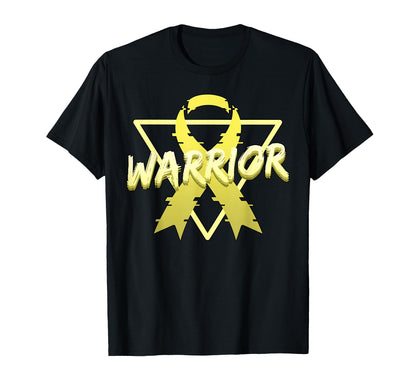 Bone Cancer Awareness Warrior T-Shirt - Custom Art Print for Adults
