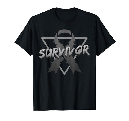 Skin Cancer Awareness Survivor T-Shirt - Minimalist Print for Adults