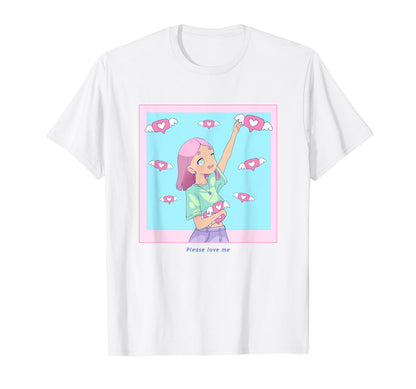 Lofi Chill 90S Anime Pastel Vaporwave T-Shirt - Custom Art Print Men Women