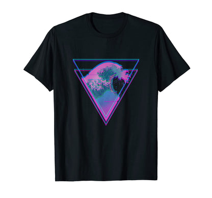Kanagawa Great Wave Japan Aesthetic T-Shirt - Fun Novelty Design Unisex