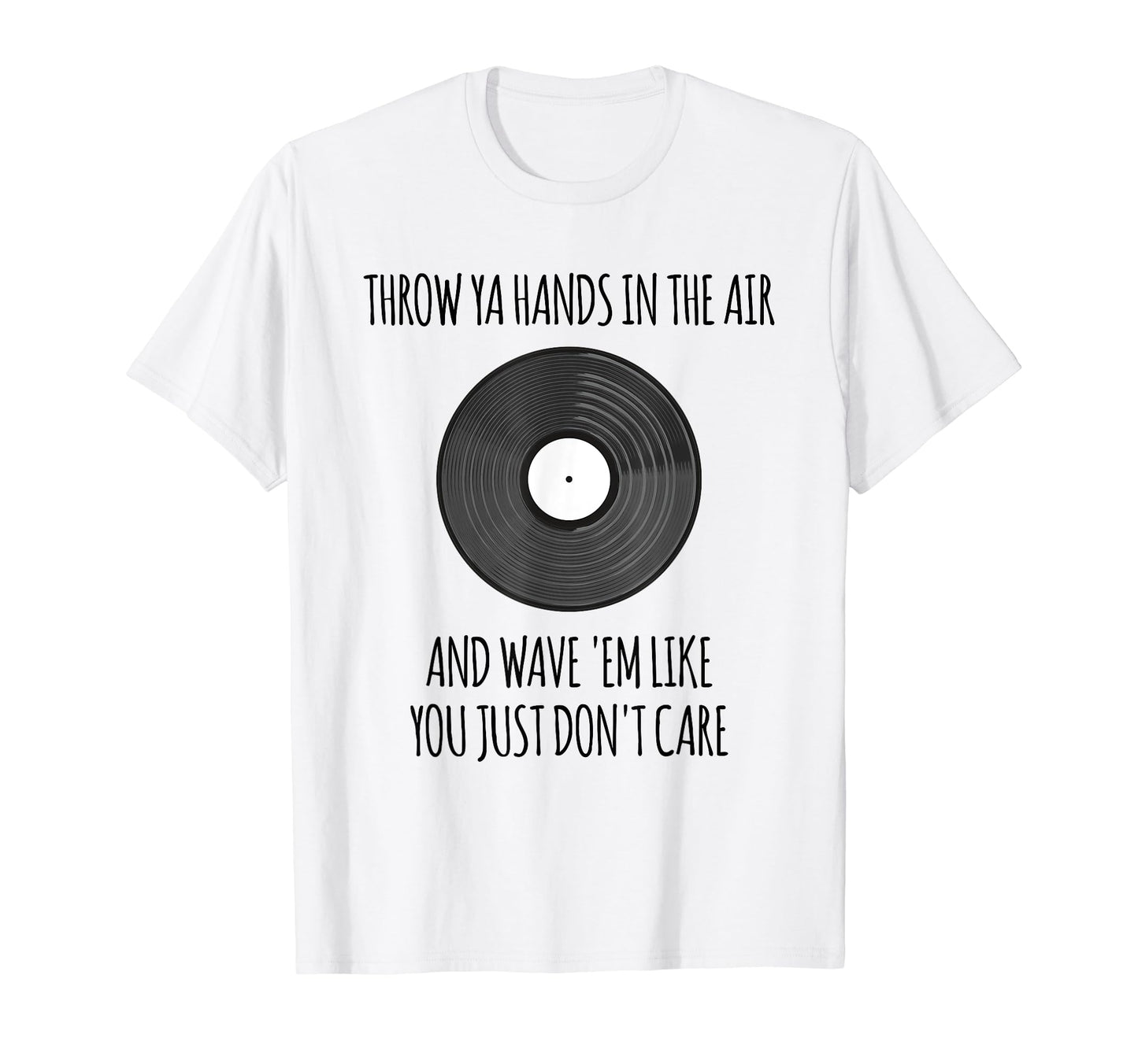 Old School Hip Hop Dj Vinyl Record T-Shirt - Casual Everyday Wear Unisex