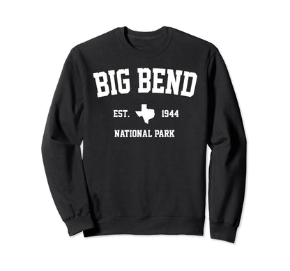 Big Bend National Park Hiking Sweatshirt - Custom Art Print Men Women