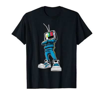 Hip Hop Tv Old School Bboy T-Shirt - Aesthetic Graphic Unisex