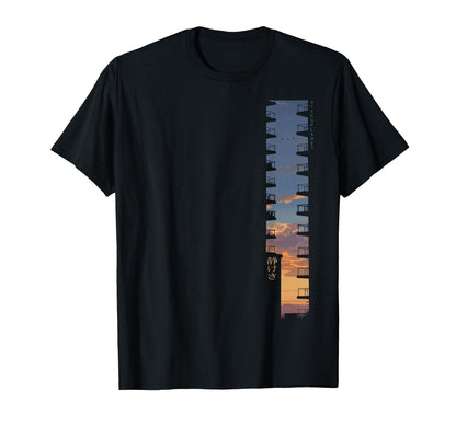 Japan Urban Sunset 90S Vibes Vaporwave T-Shirt - Custom Art Print Unisex