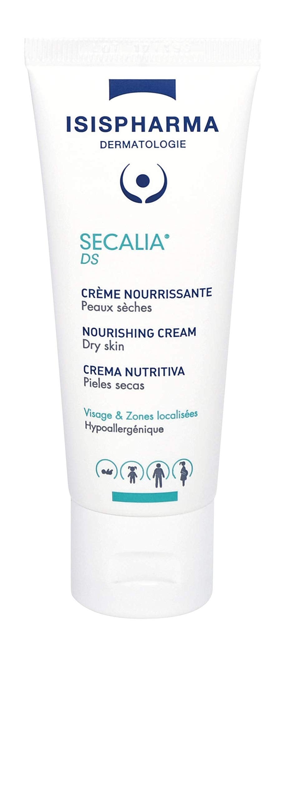 Isis Pharma Secalia DS Cream 40ml - Moisturizing Face Cream for Dry & Sensitive Skin