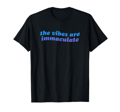 Vibes Are Immaculate Aesthetic T-Shirt - Minimalist Print Unisex