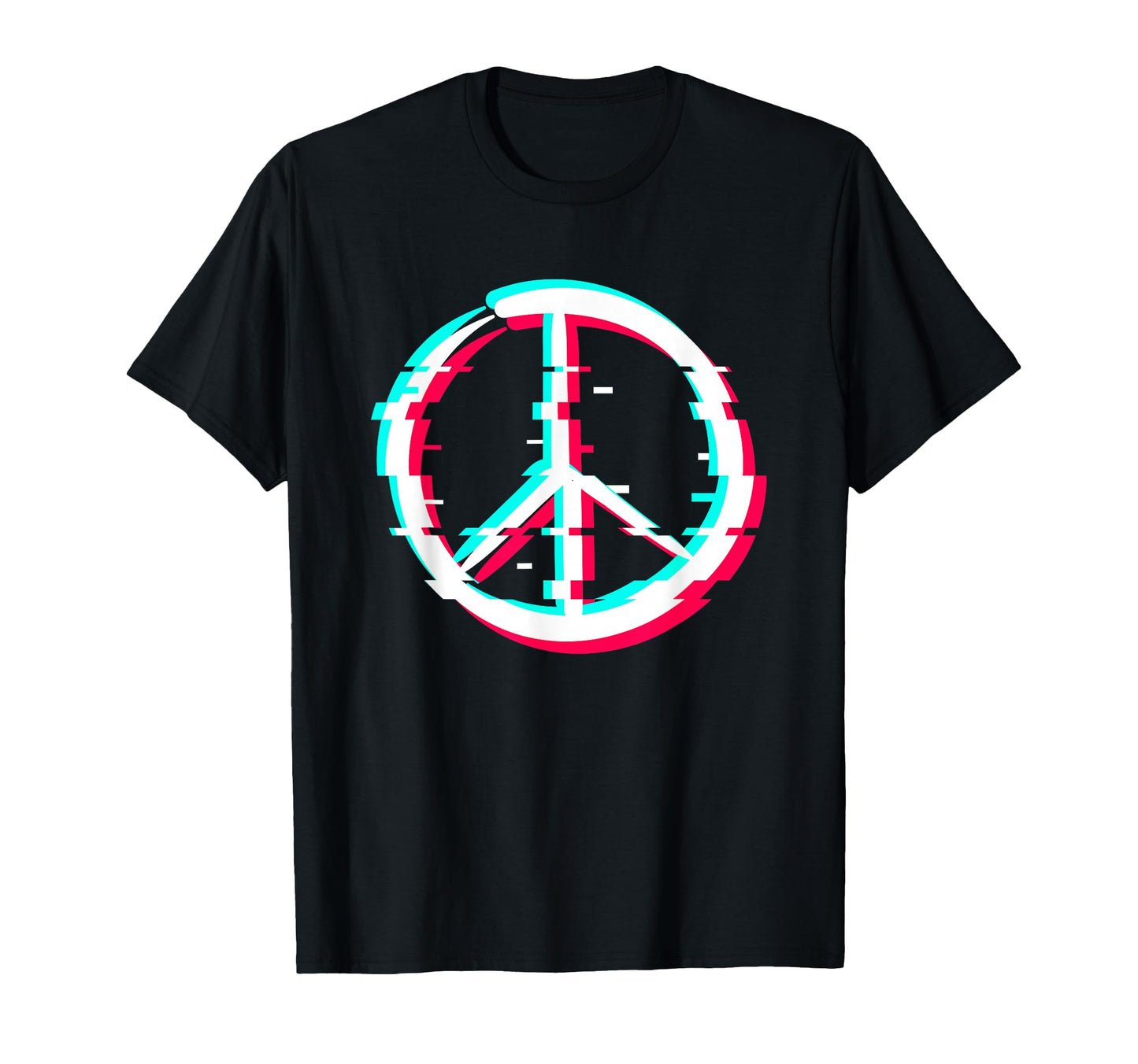 Peace Sign Hippie 80S 90S Vaporwave T-Shirt - Streetwear Style Men Women