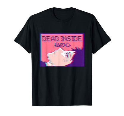 Dead Inside Sad Emo Anime Eboy T-Shirt - Unique Graphic for Adults