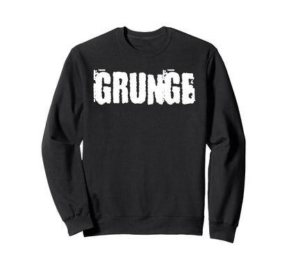 Grunge 90S Sweatshirt - Minimalist Print Men Women