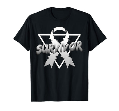 Lung Cancer Awareness Survivor T-Shirt - Unique Graphic Men Women
