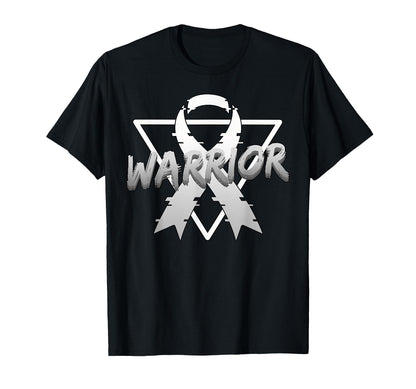 Lung Cancer Awareness Warrior T-Shirt - Streetwear Style for Adults