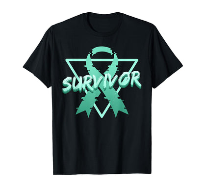 Liver Cancer Awareness Survivor T-Shirt - Minimalist Print Unisex