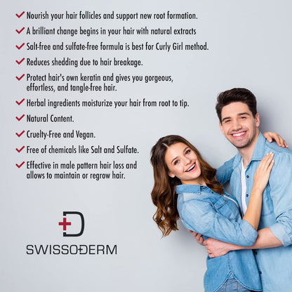 Swissoderm Hair Loss Shampoo - Normal & Dry Hair | 300 ml