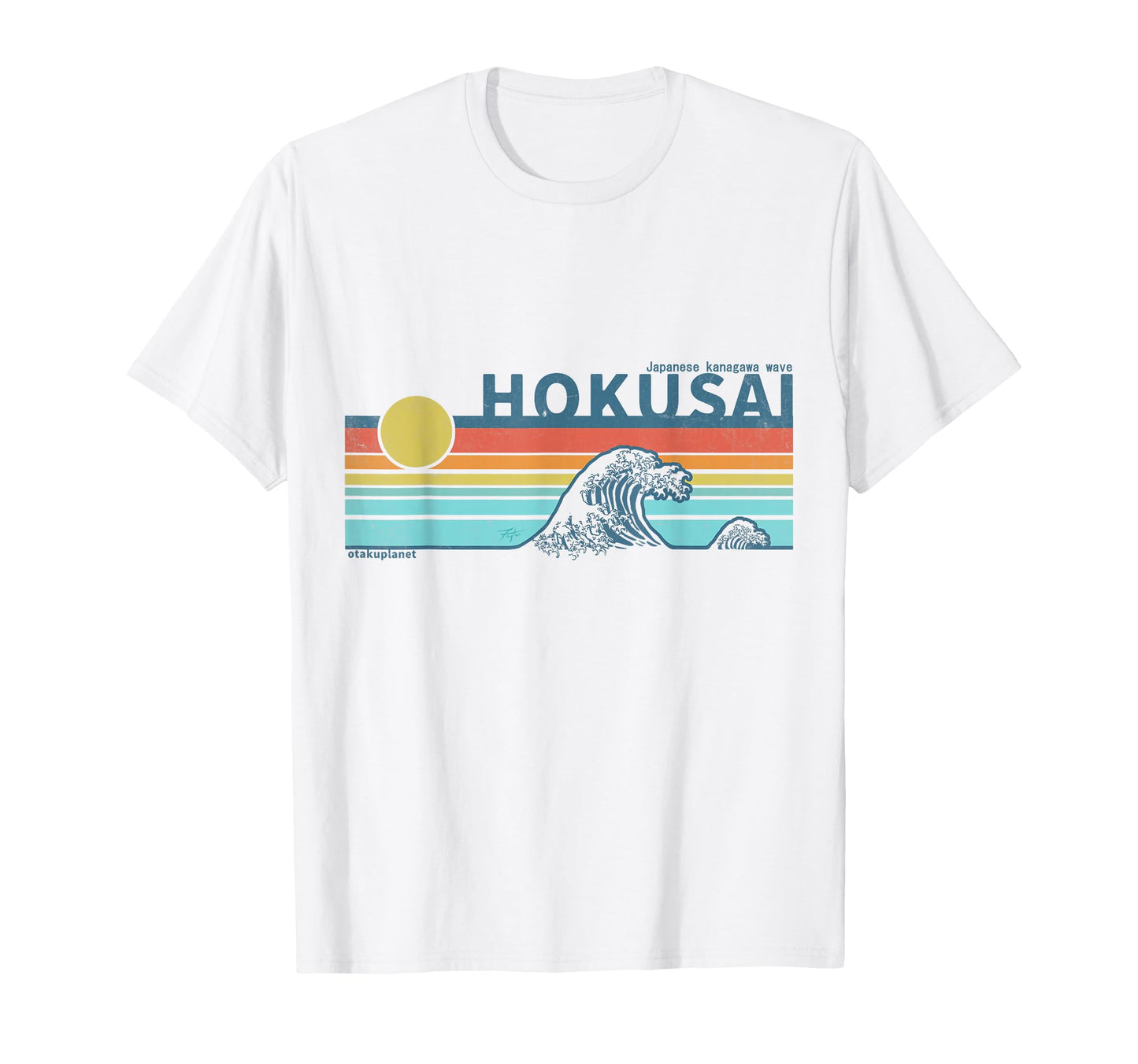 Japanese Kanagawa Wave 80S 90S T-Shirt - Casual Everyday Wear for Adults