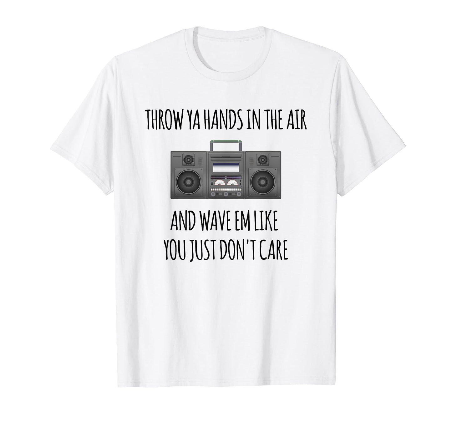 Old School Hip Hop Boombox 80S 90S T-Shirt - Trendy Graphic for Adults