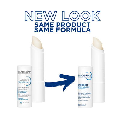 Bioderma Atoderm Lip Care Stick for Dry & Sensitive Lips - Moisturizing, Protective, Convenient Stick Form | Lip Care, Dry Lip Treatment