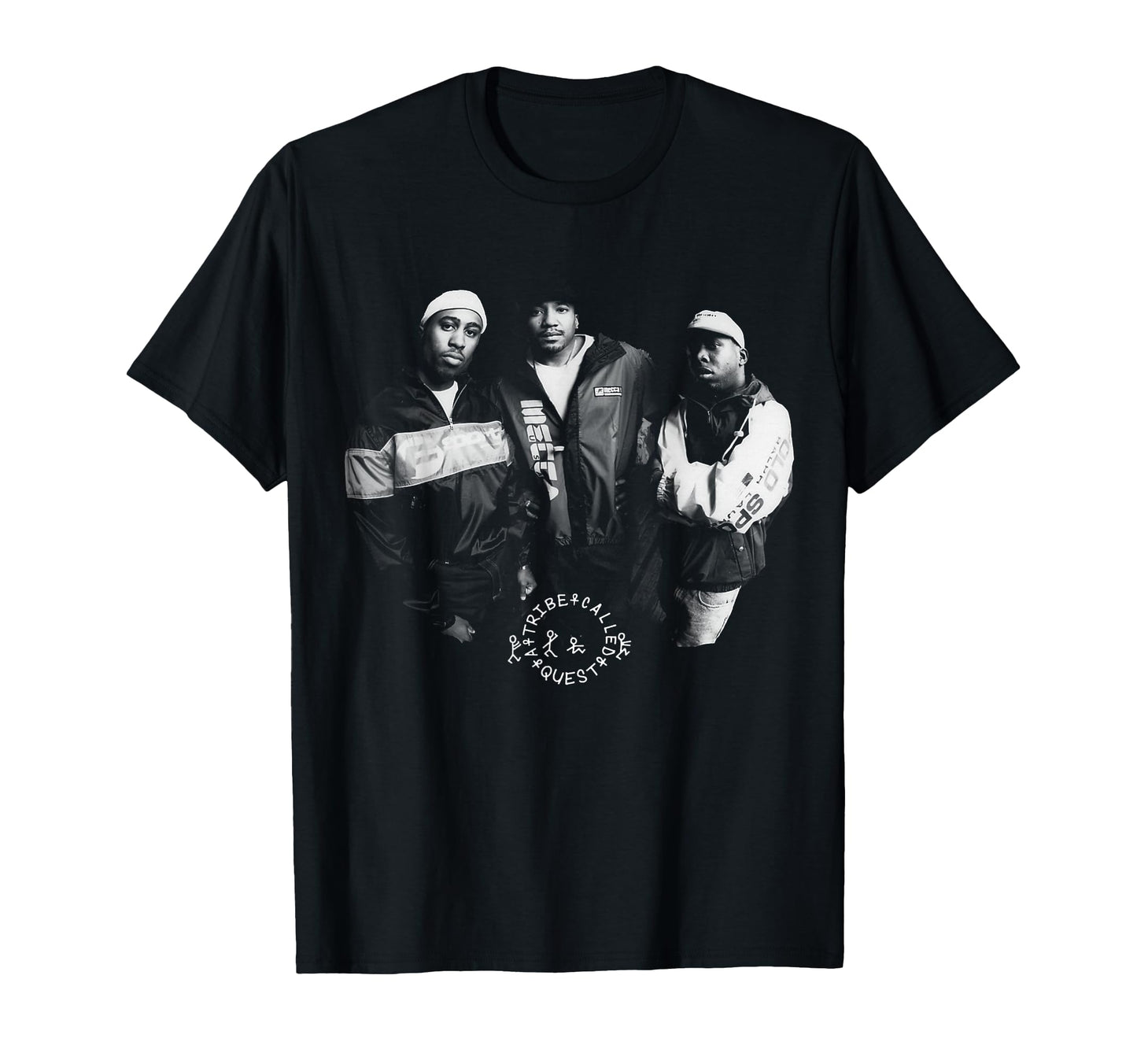 Tribe Called Quest B W Photo T-Shirt - Graphic Print Unisex