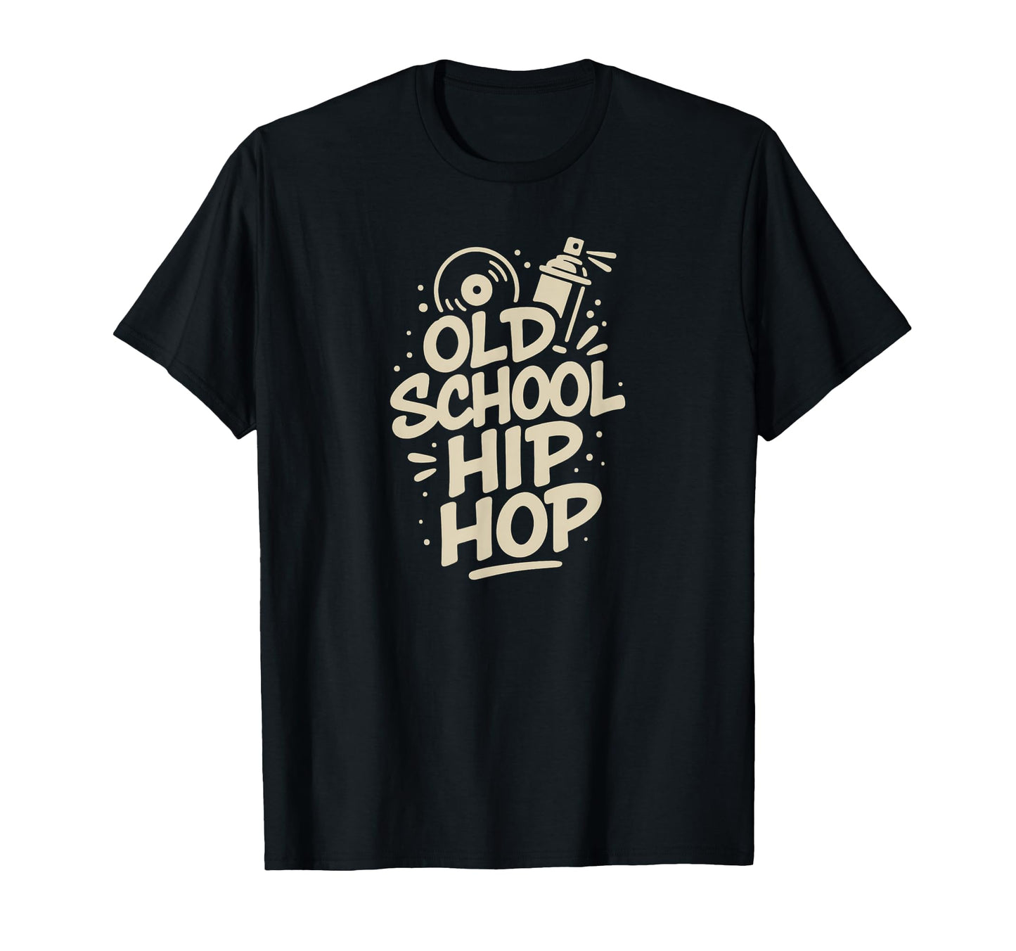 Raised Old School Hip Hop Simple Rap T-Shirt - Fun Novelty Design Unisex