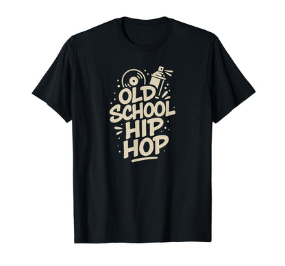 Raised Old School Hip Hop Simple Rap T-Shirt - Fun Novelty Design Unisex