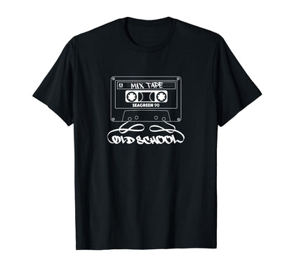 Old School Hip Hop 80S Mixtape T-Shirt - Novelty Apparel for Adults