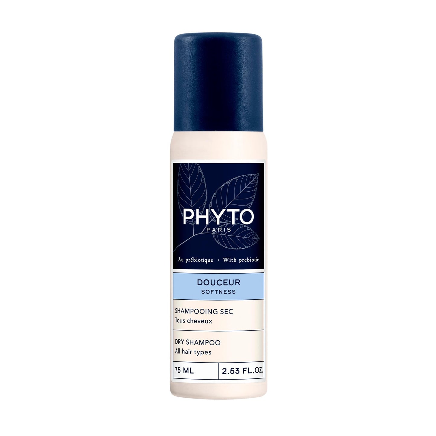Phyto Softness Dry Shampoo 75ml - No Water Needed, Absorbs Oil, Aerosol Hair Care